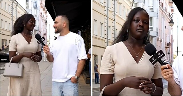 Студентка из Руанды произвела впечатление на интервьюера на Патриарших прудах