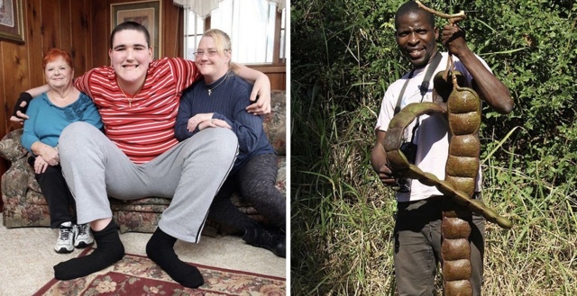 Реальные предметы и живых существ, впечатляющих своими огромными размерами