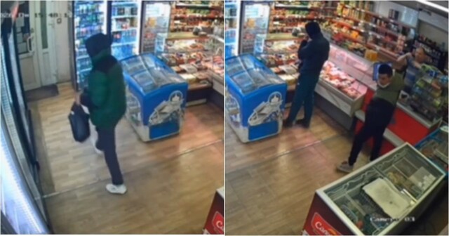 В Артёме мужчина украл пакет с продуктами прямо в магазине на глазах у покупателей