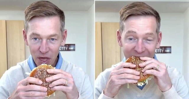 Глава McDonald's попытался съесть собственный бургер на камеру