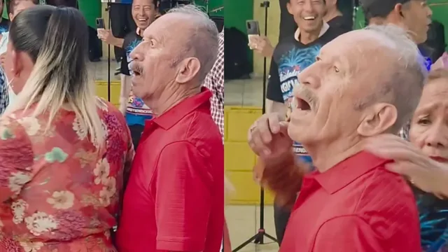 Дедушка на танцполе не ожидал такого внимания