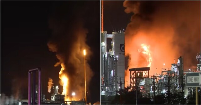 Взрыв на техасском химзаводе попал на камеры