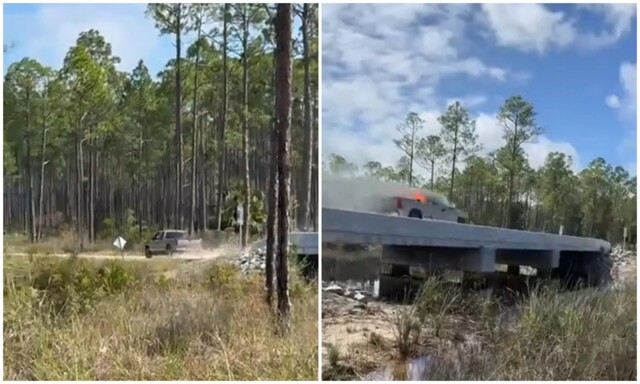 Интересный способ спасти машину от пожара