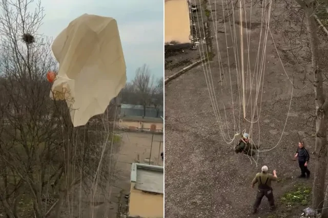 «Жив! Цел! Орёл!»: завтрак пары из Ессентуков прервал парашютист, застрявший на дереве