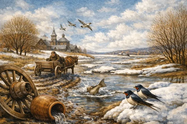 30 марта 2026 в народном календаре. Алексей Теплый, Водотёк или "пролей кувшин"