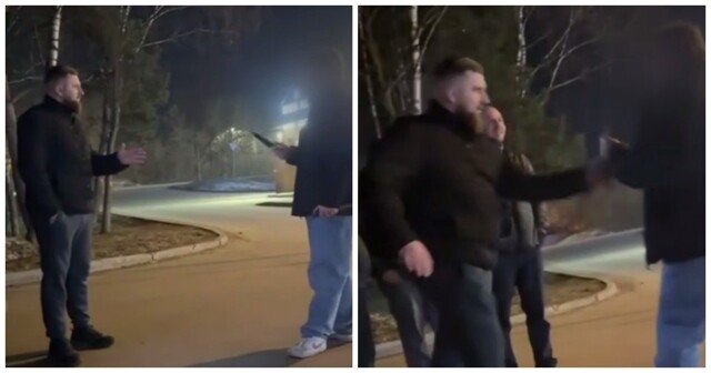 Сотрудник полиции обезвредил мужчину с двумя ножами в Подмосковье