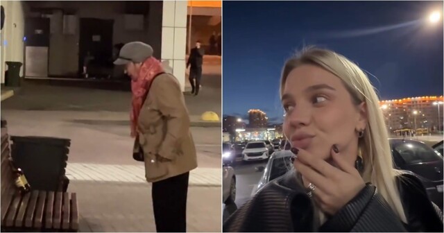 В Минске женщина устроила «беседу» с бутылкой пива на лавочке