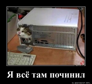 Я всё там починил