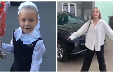11 лет подряд: папа снимал, как дочь идёт в школу 1 сентября