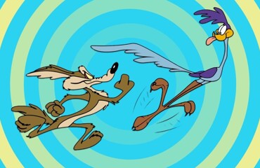 В США засняли погоню койота за дорожным бегуном