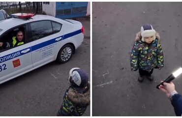 Мальчик попросил полицейских включить мигалки