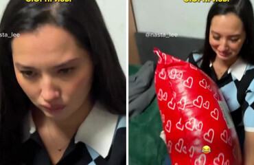 Девушка получила от своего лучшего друга весьма необычный подарок