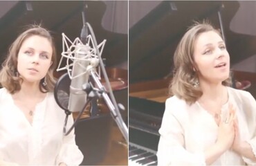Оперная певица Екатерина Шелехова исполнила «За тихой рекою»