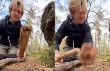 Музыкант показал, как звучит техно без оборудования — только палки и ритм