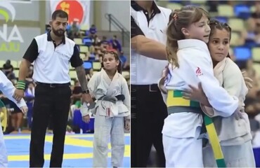 Милый момент на чемпионате по джиу-джитсу