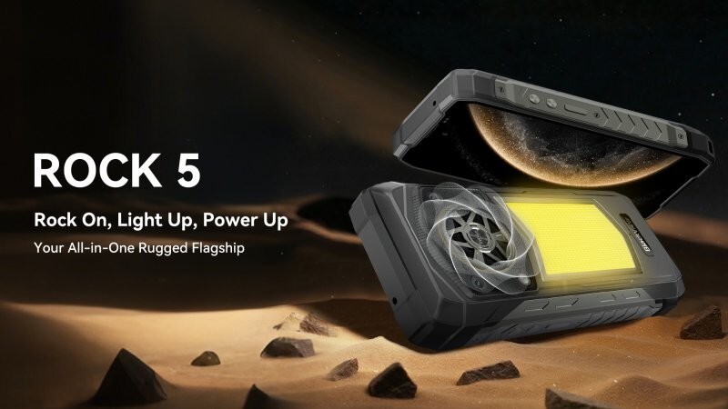 Blackview ROCK 5 — защищённый флагман с фонарём 348 люмен, Hi-Fi динамиком 5 Вт и защитой IP68/IP69K