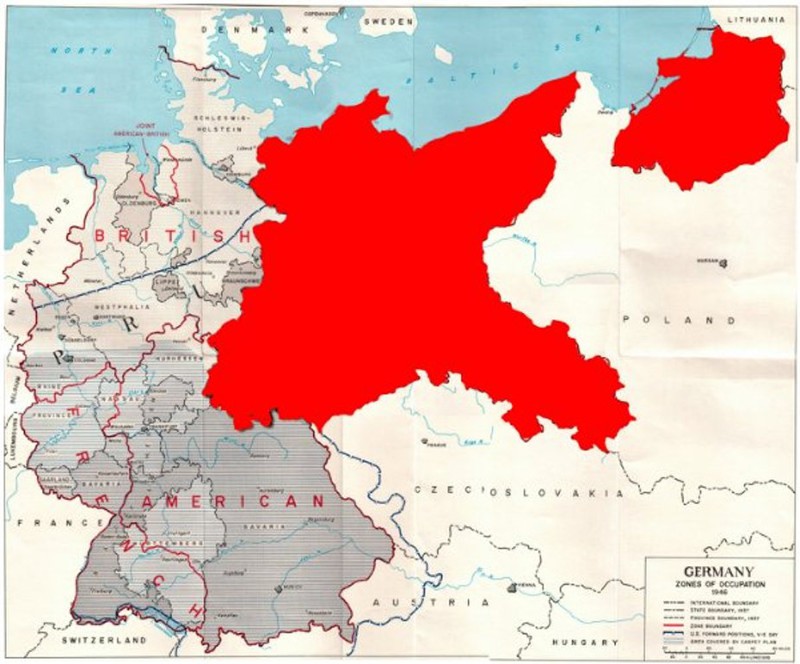 Зона оккупации ссср. Советская зона оккупации Германии площадь. Территория Германии после захвата Польши. Польская зона оккупации Германии 1945. Территории Германии в Польше.